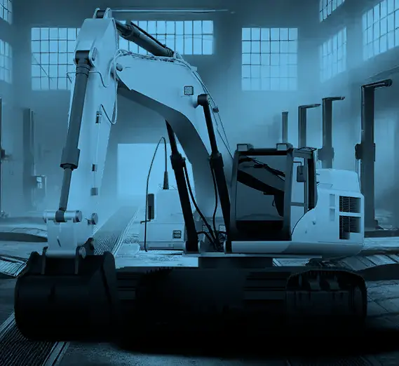 koparka kobalt serwis niebieski